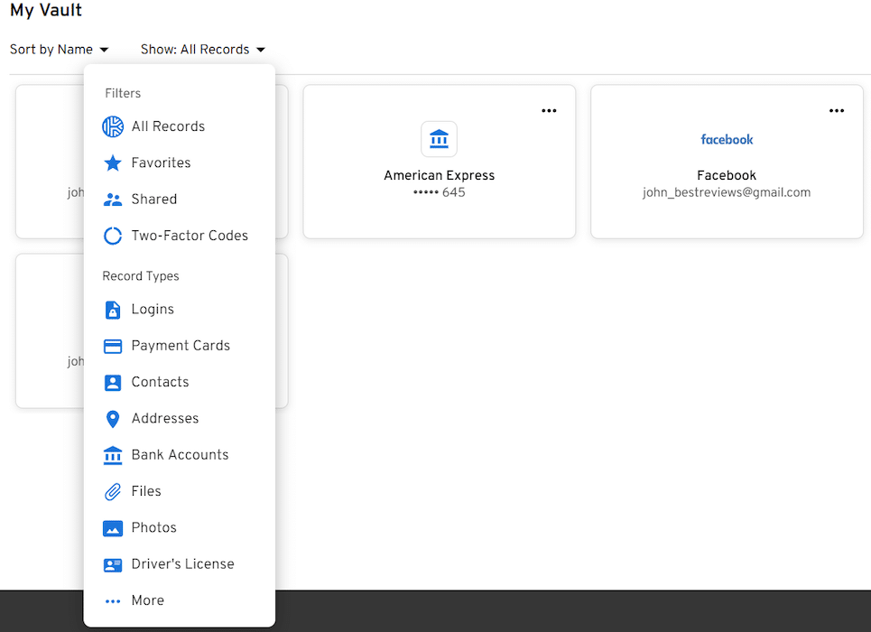 Keeper filter records