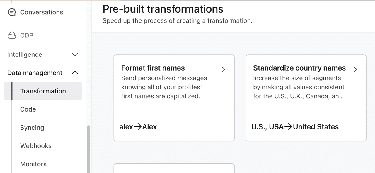 Klaviyo CDP data transformation