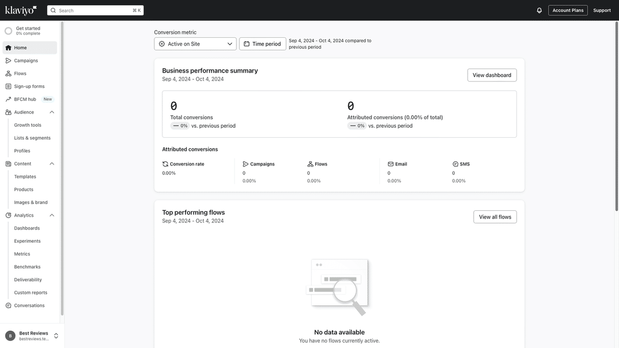Klavio platform homepage