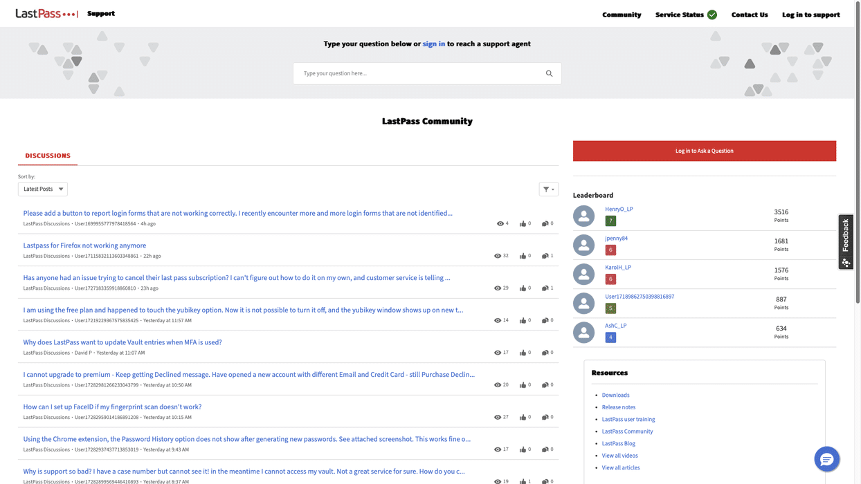 LastPass community