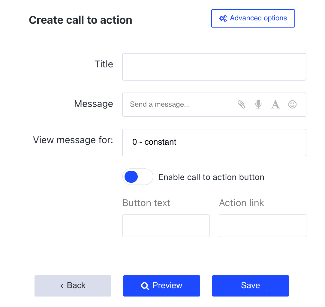Livewebinar create call to action