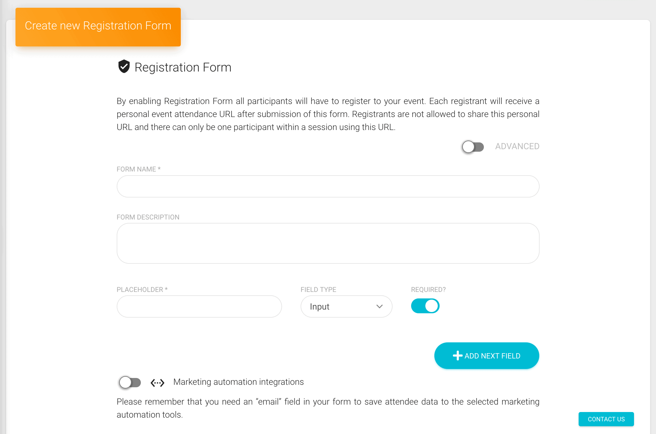 Livewebinar registration form creator
