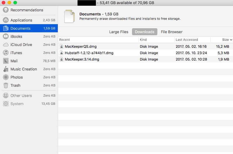 Locating and deleting MacKeeper files with Finder
