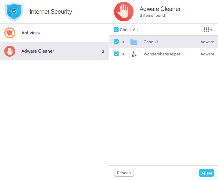 MacKeeper Adware cleaner