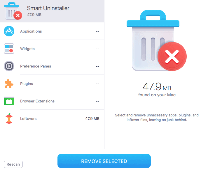 MacKeeper smart uninstaller