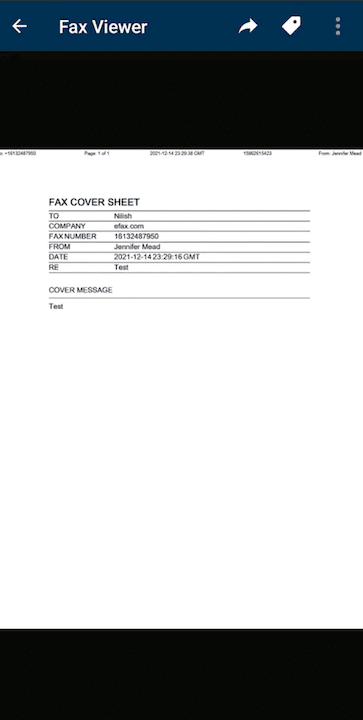 metrofax mobile fax viewer
