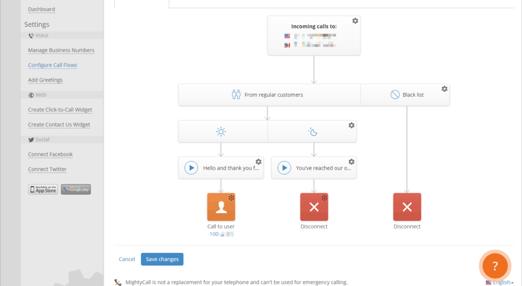 Setting up answering rules