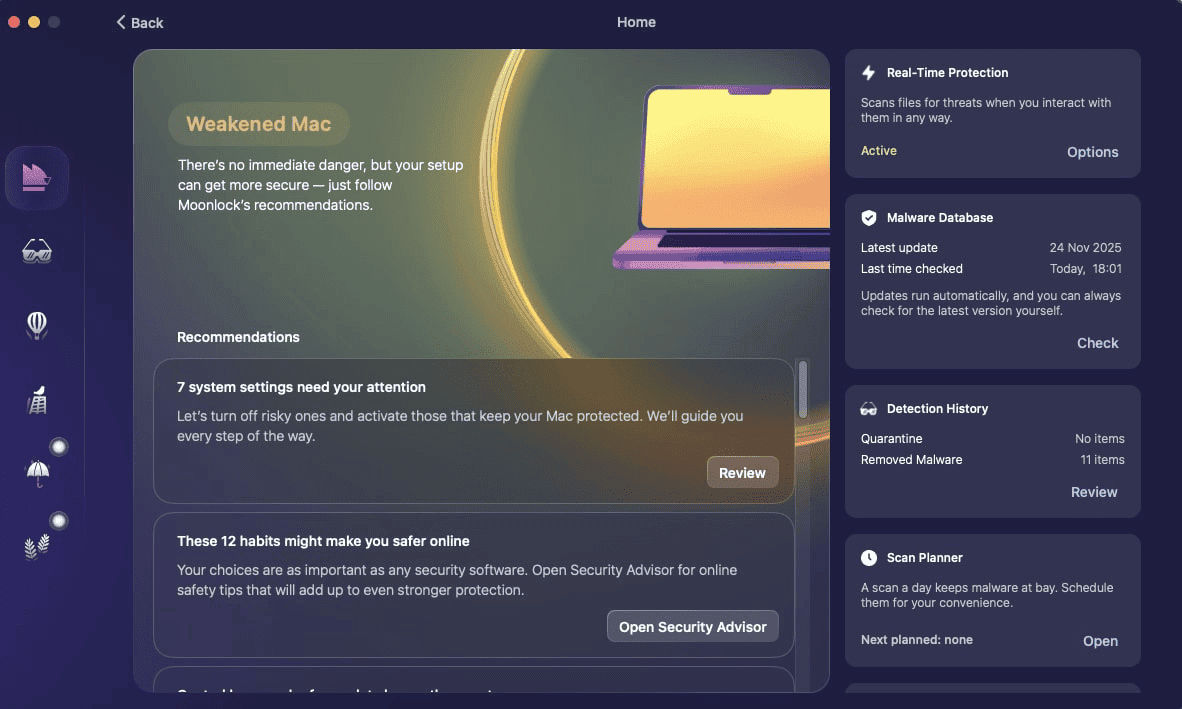 Moonlock mac security overview