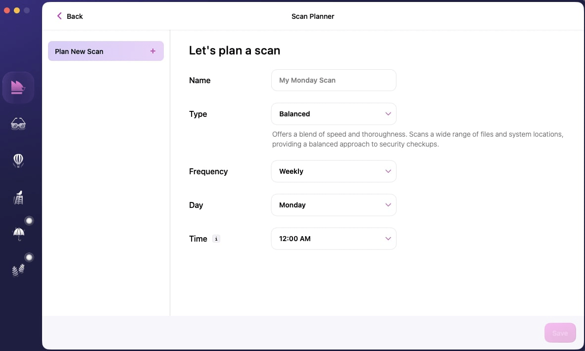 Moonlock scan scheduler
