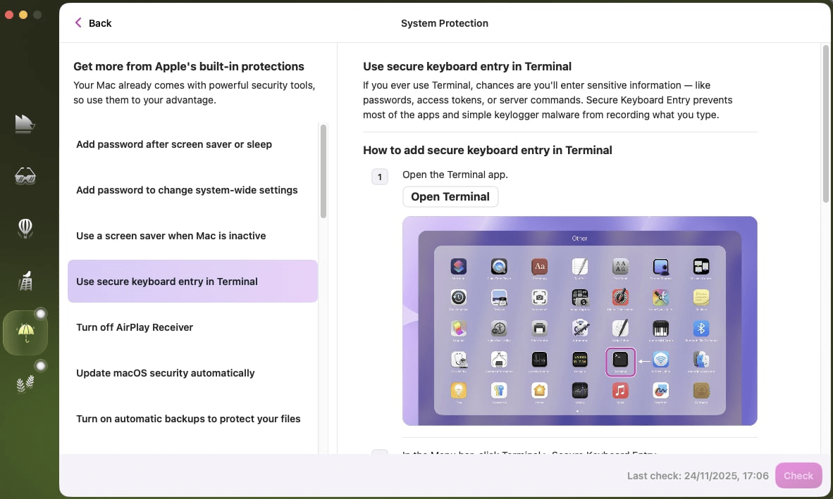 Moonlock system protection