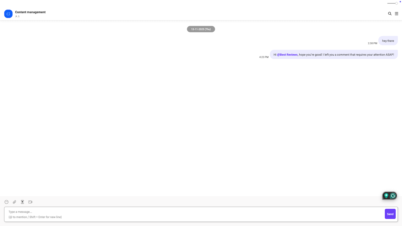 Morningmate Built-in Chat