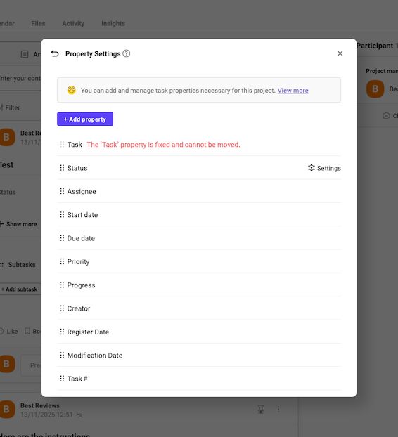 Morningmate Task Settings