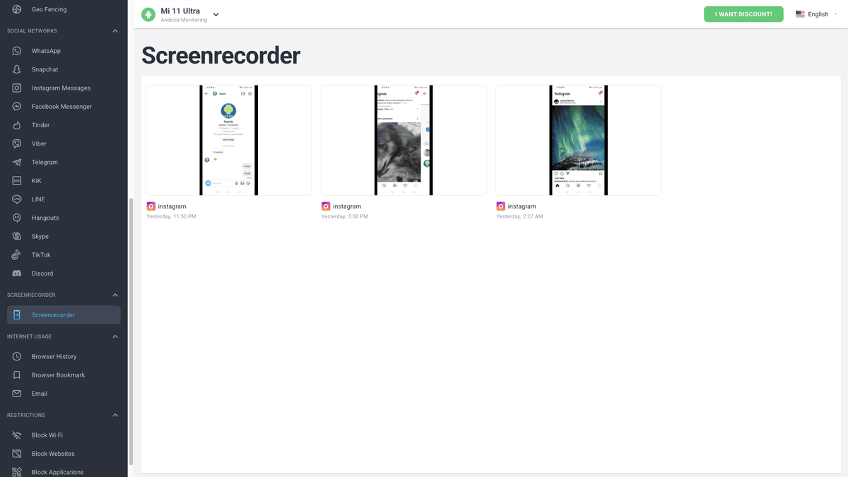 mSpy screenrecorder
