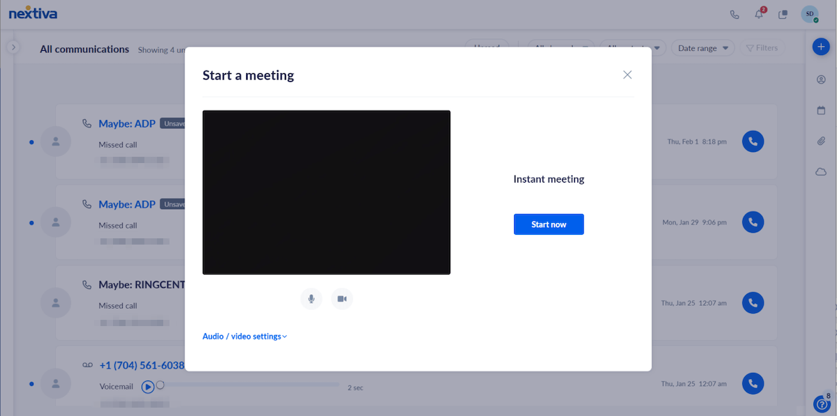 Nextiva call conference