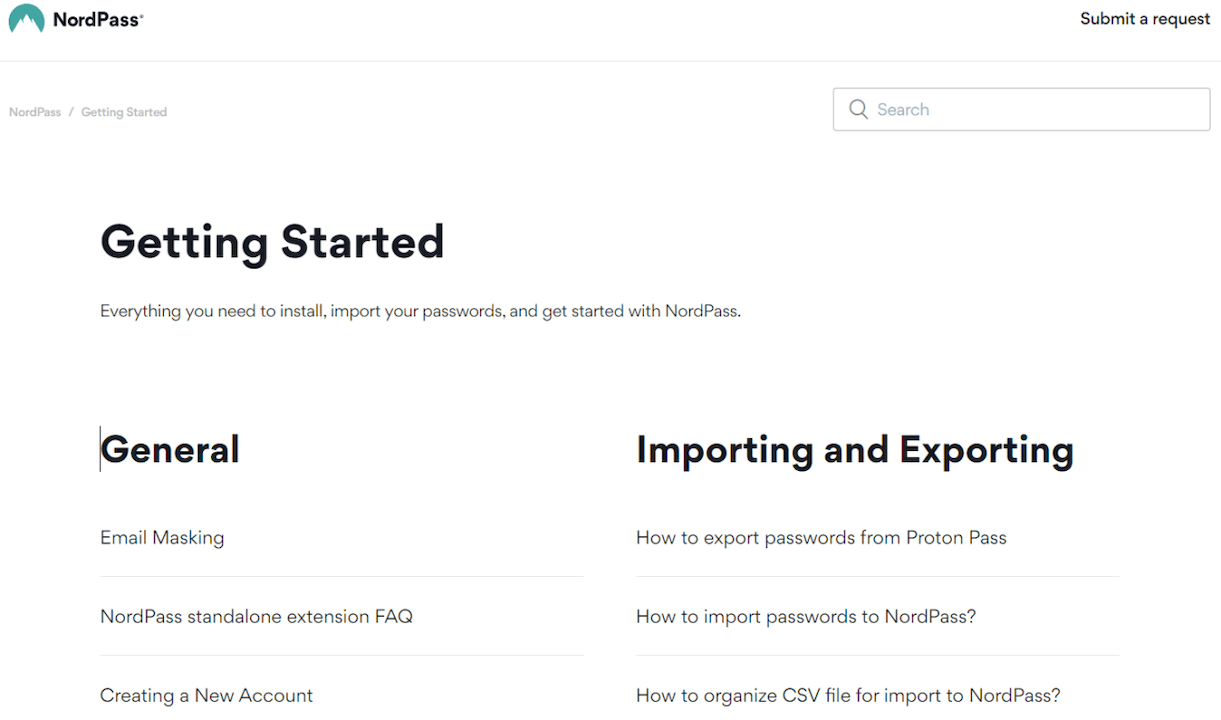 NordPass Personal knowledge base