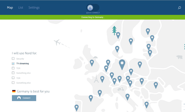 NordVPN client features