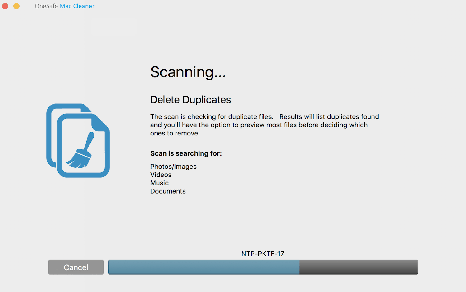 Scanning for duplicates