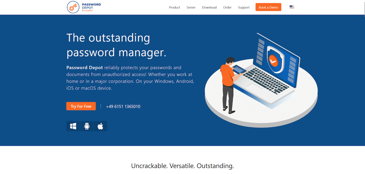 Password Depot homepage