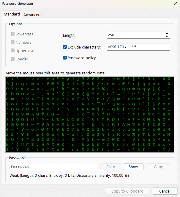 Password Depot password generator