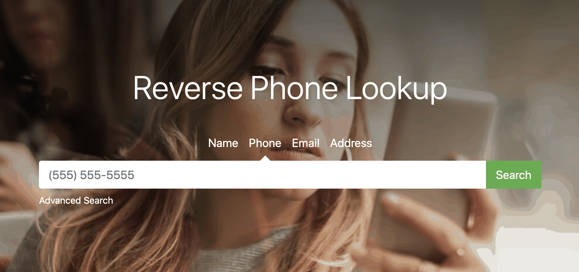 PeopleFinders reverse phone lookup