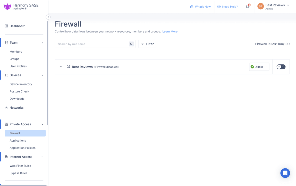 Perimeter 81 firewall