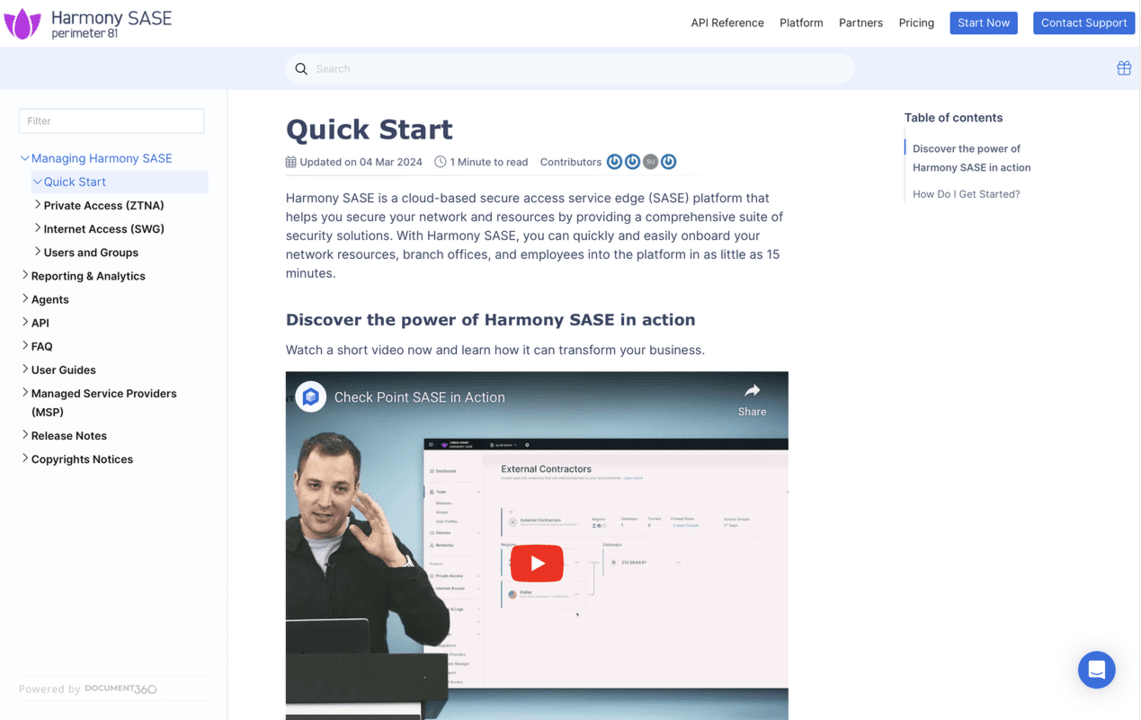 Perimeter 81 support