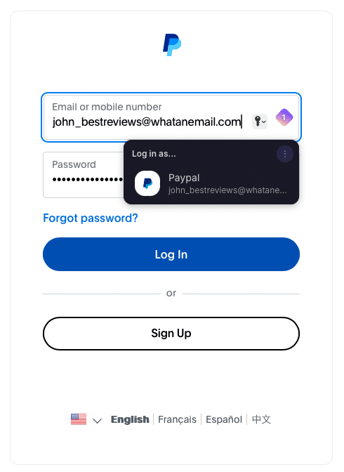 Proton Pass autofill