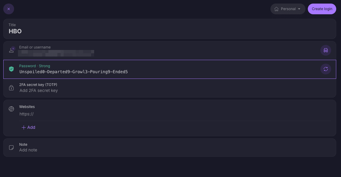 Proton Pass passphrase