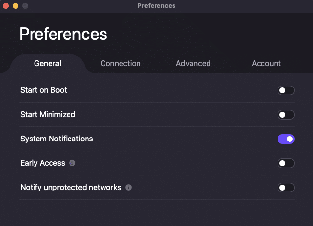 Proton VPN macOS create profile