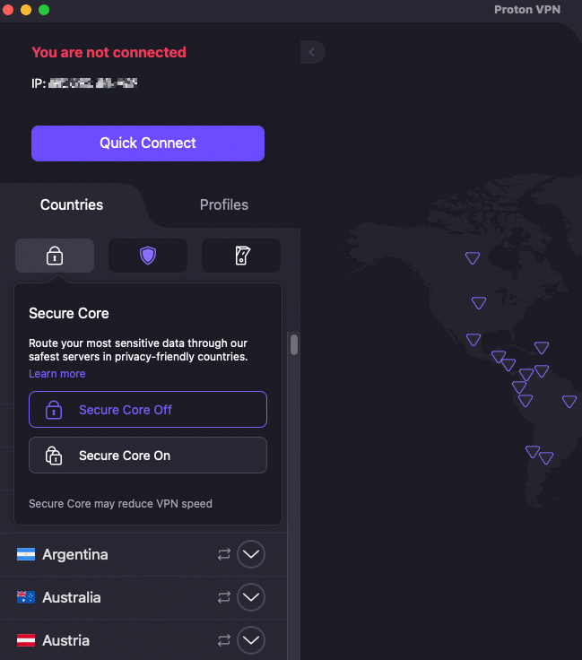Proton VPN secure core
