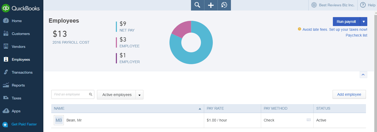 Payroll in QuickBooks Online