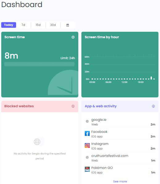 Qustodio social media monitoring