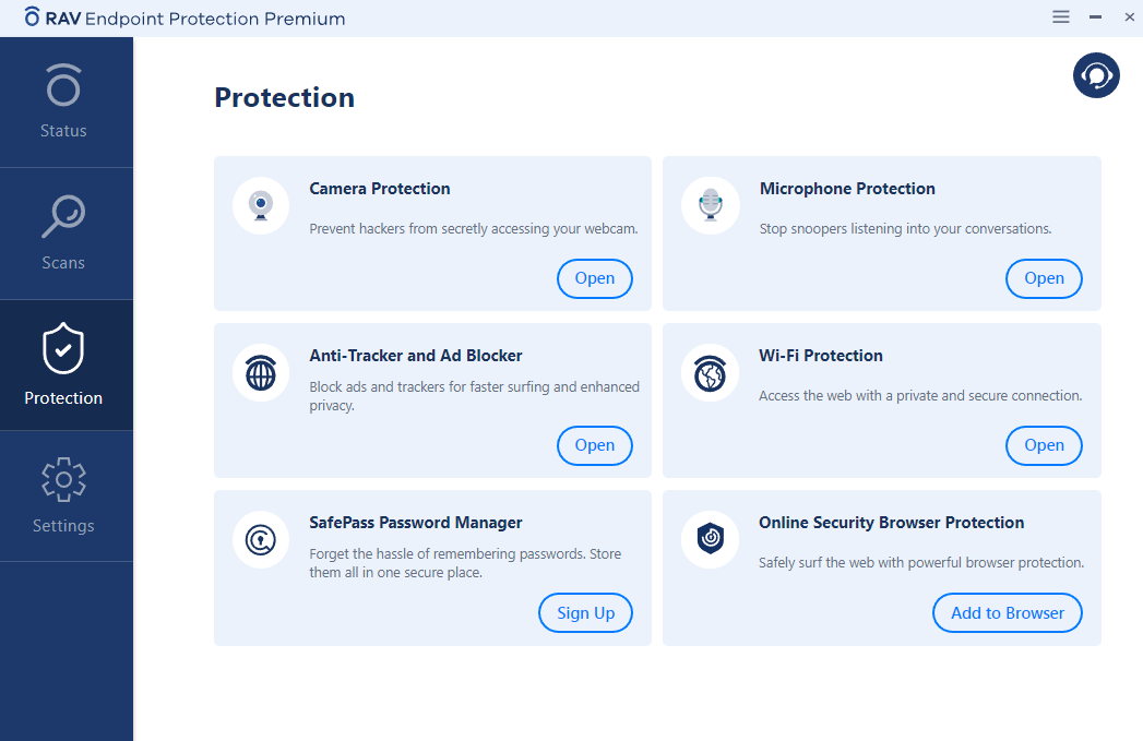 RAV Endpoint Protection protection