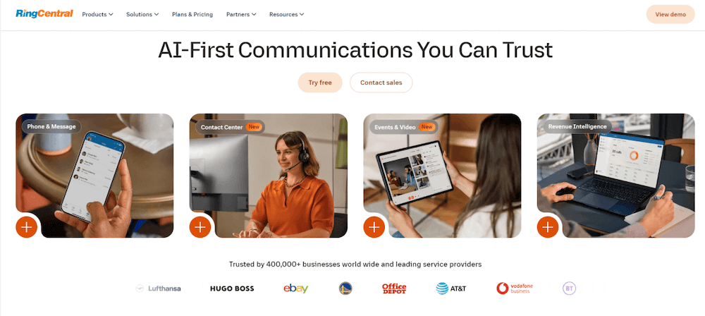 Ringcentral reviews - website