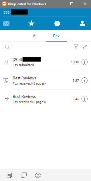 Ringcentral fax desktop overview