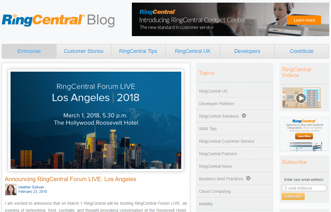 Ringcentral fax support blog