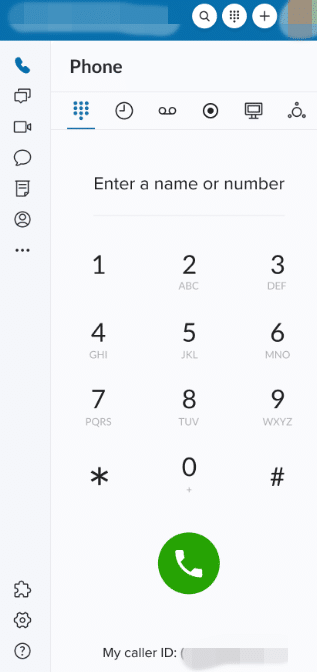 RingCentral mobile interface