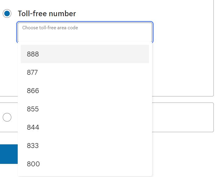 RingCentral toll-free numbers