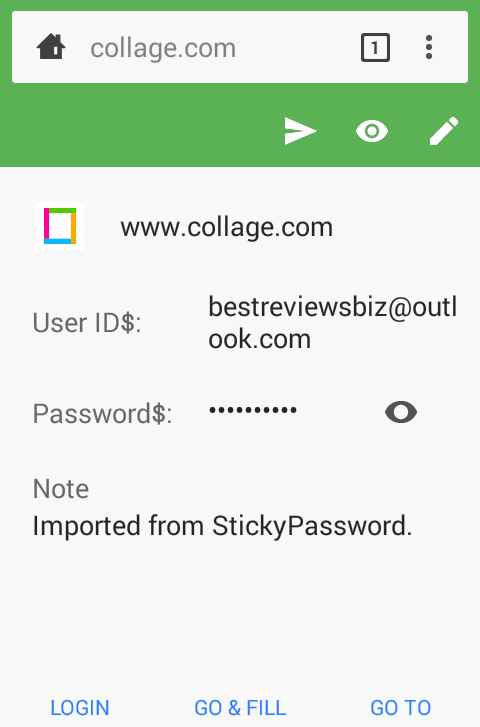Managing logins in RoboForm's app