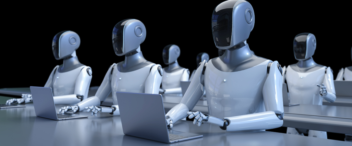 Multiple robots on laptops