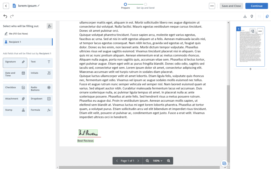 signNow draw signature