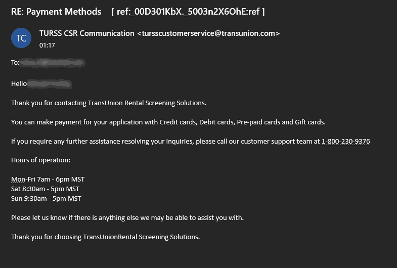 SmartMove support email