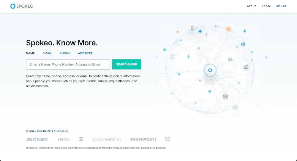 Spokeo homepage