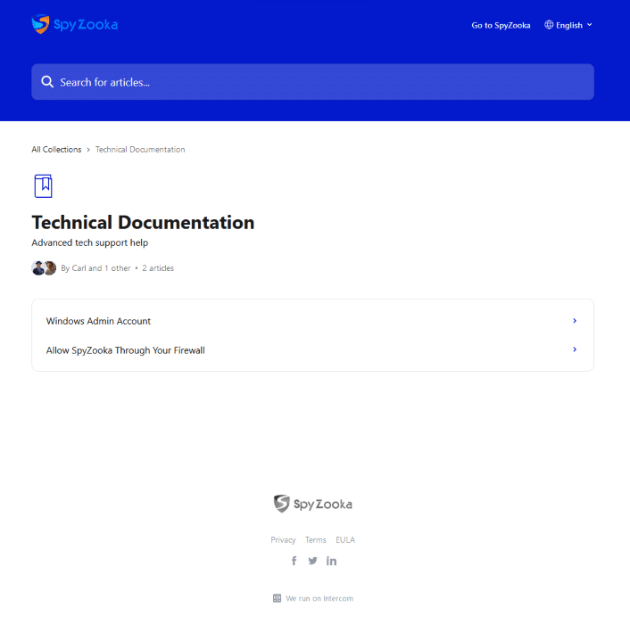 SpyZooka customer service documentation