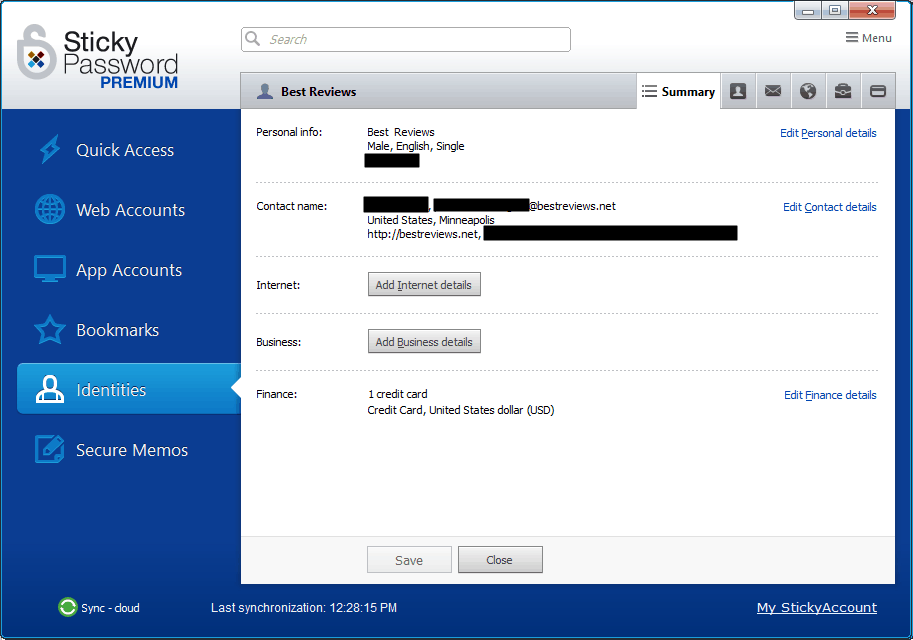 Personal data management