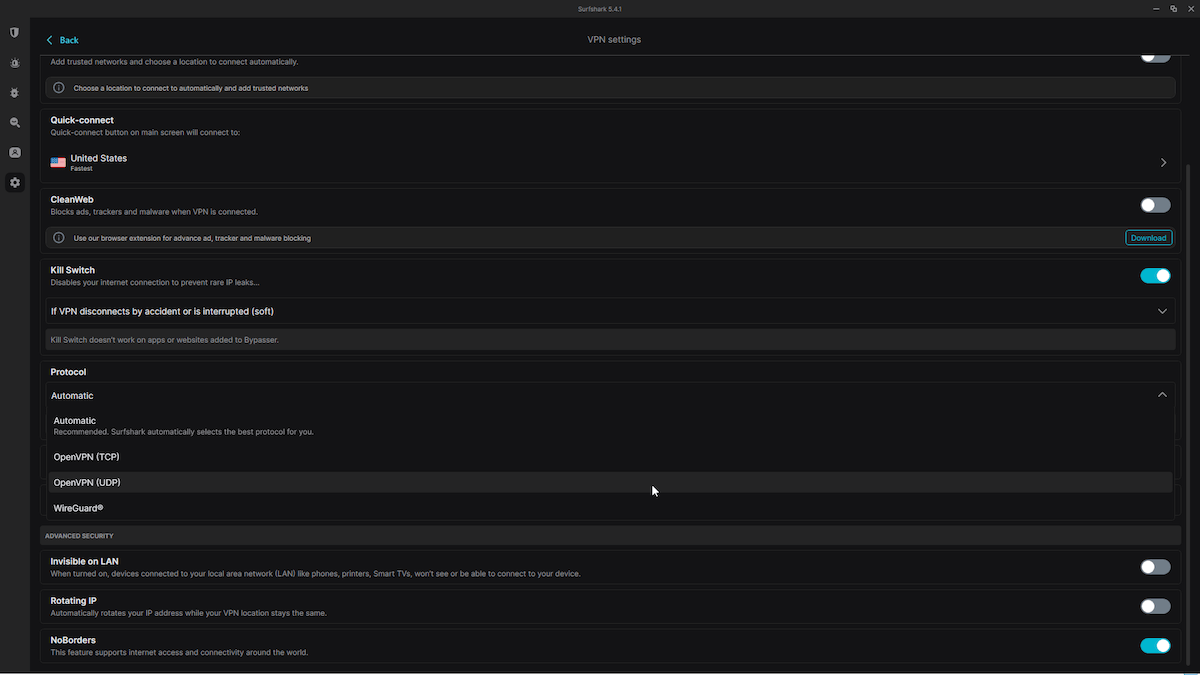 Surfshark encryption