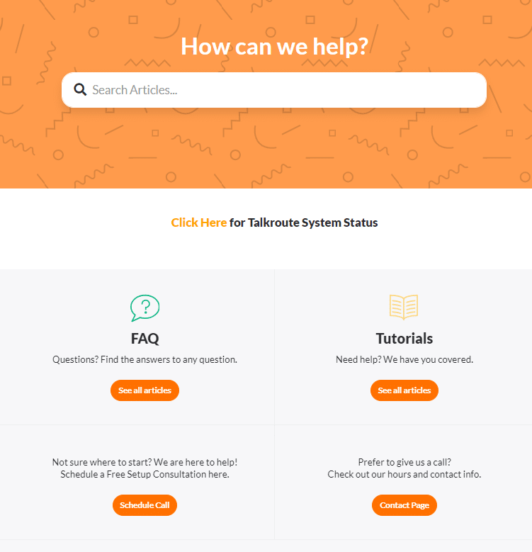 Talkroute help center