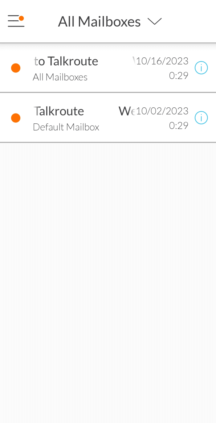 Talkroute mobile voicemail