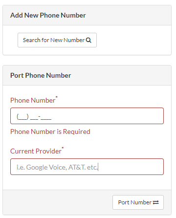 Talkroute port phone number