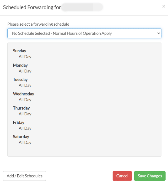 Talkroute schedule call forwarding